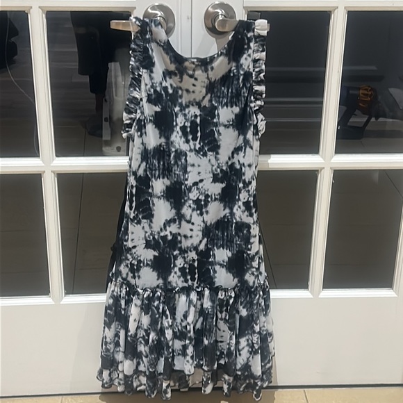 🖤Tye Dye summer dress with ruffles and front zip - Picture 6 of 11